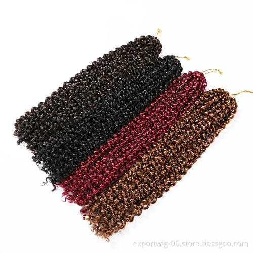 High Quality 18 Inch Passion Twist Hair Water Wave Crochet Hair Passion Twist Braids Synthetic Hair Extension